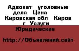 Адвокат - уголовные дела › Цена ­ 500 - Кировская обл., Киров г. Услуги » Юридические   